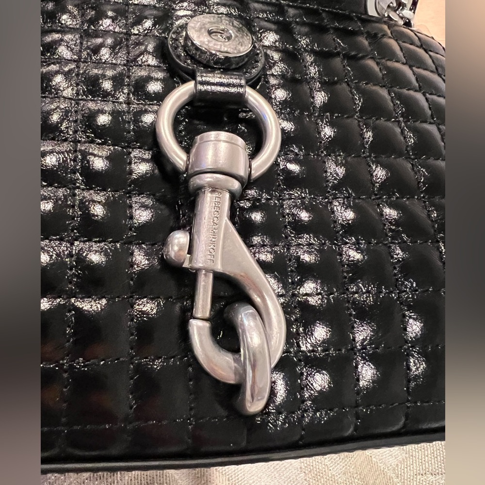 Rebecca Minkoff- Rebecca Minkoff - Edie Quilted Leather Studded Shoulder Bag - Picture 9 of 13